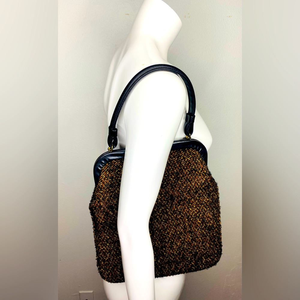 1960’s Vintage Tweed Mid Century Shoulder Bag